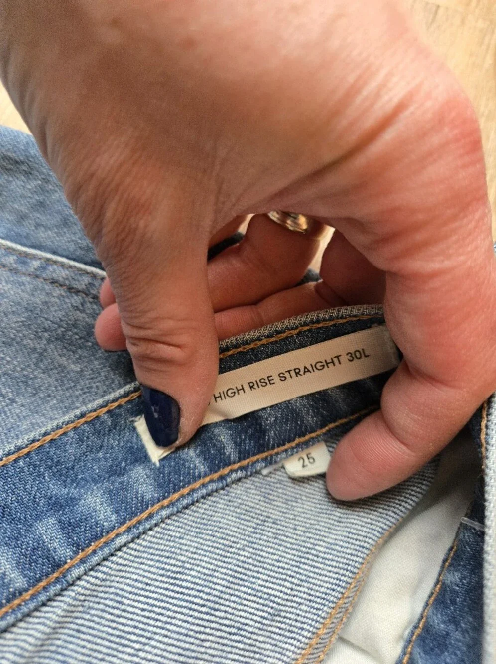 NWOT ARITZIA Denim Forum The Arlo High Rise Straight Jeans 30L Size 25 - Picture 6 of 9